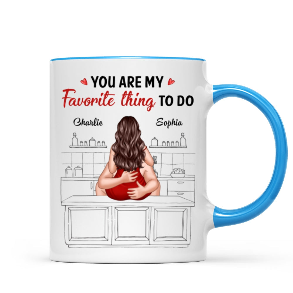 Couple Kiss Adore And Love Butt Funny Gift For Him For Her Personalized Mug