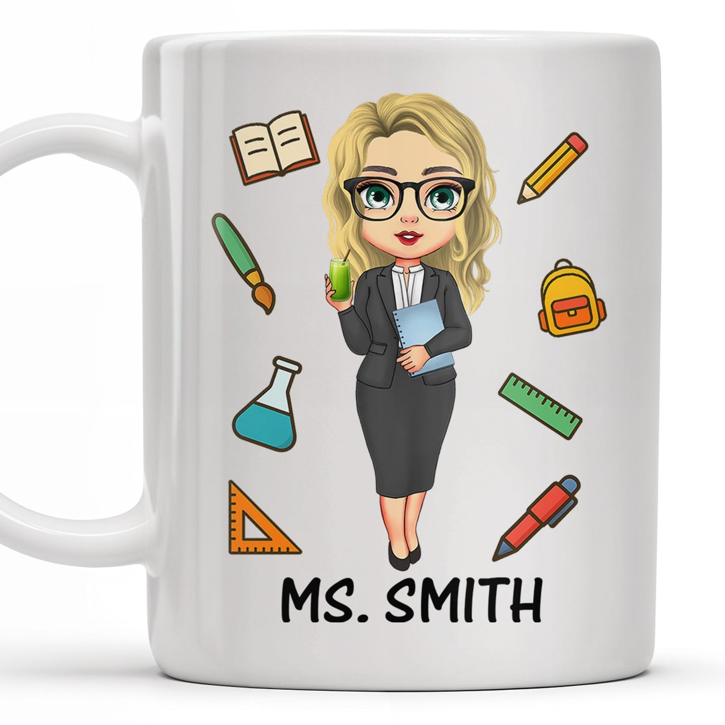Behind Every Child Who Believes In Themselves, Teacher Appreciation - Personalized Custom Coffee Mug - TEACH030_MG
