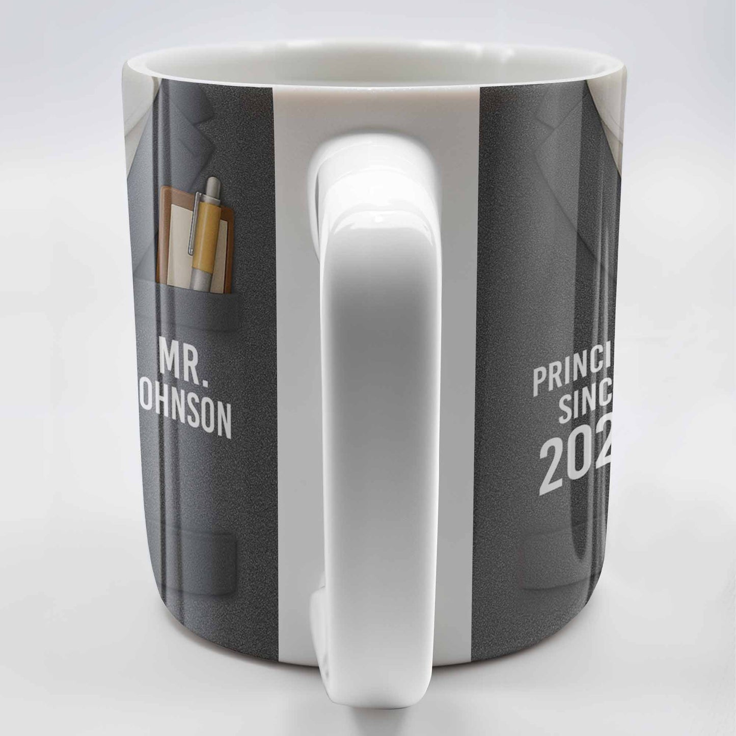 Principal Since Suit And Tie Design - Personalized Custom Coffee Mug - TEACH052_MG