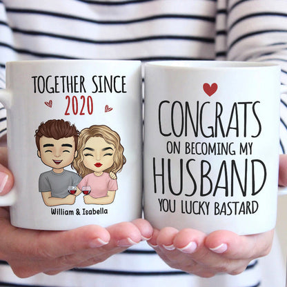 Being My Husband Is The Only Gift You Need - Couple Personalized Custom Mug - Gift For Husband Wife, Anniversary