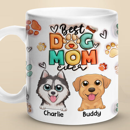 Life Would Be Ruff Without You - Dog Personalized Custom 3D Inflated Effect Printed Mug - Gift For Pet Owners, Pet Lovers