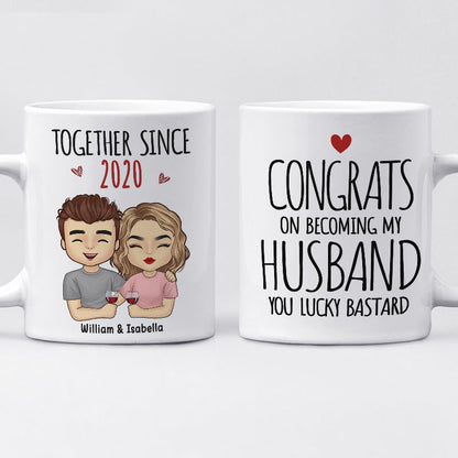 Being My Husband Is The Only Gift You Need - Couple Personalized Custom Mug - Gift For Husband Wife, Anniversary