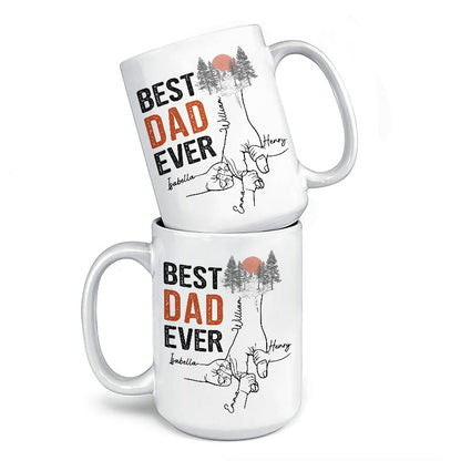 You Are The Best Papa Ever - Family Personalized Custom Mug - Father's Day, Birthday Gift For Dad, Grandpa