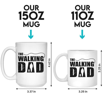 The Walking Dad - Dog Personalized Custom Mug - Gift For Pet Owners, Pet Lovers