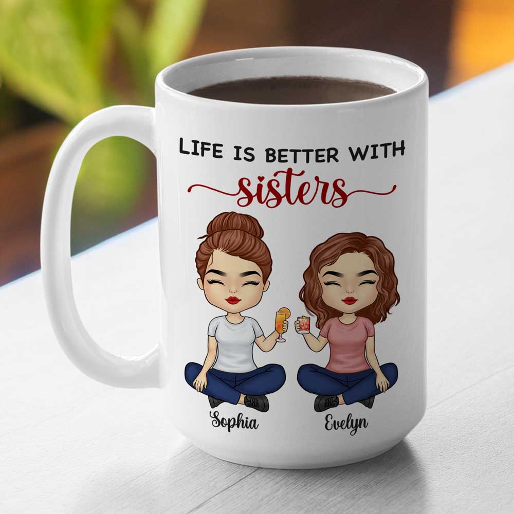 We're Besties Forever - Bestie Personalized Custom Mug - Gift For Best Friends, BFF, Sisters