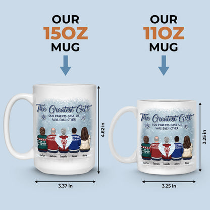 The Love Between Brothers And Sisters - Family Personalized Custom Mug - Christmas Gift, Gift For Siblings, Brothers, Sisters