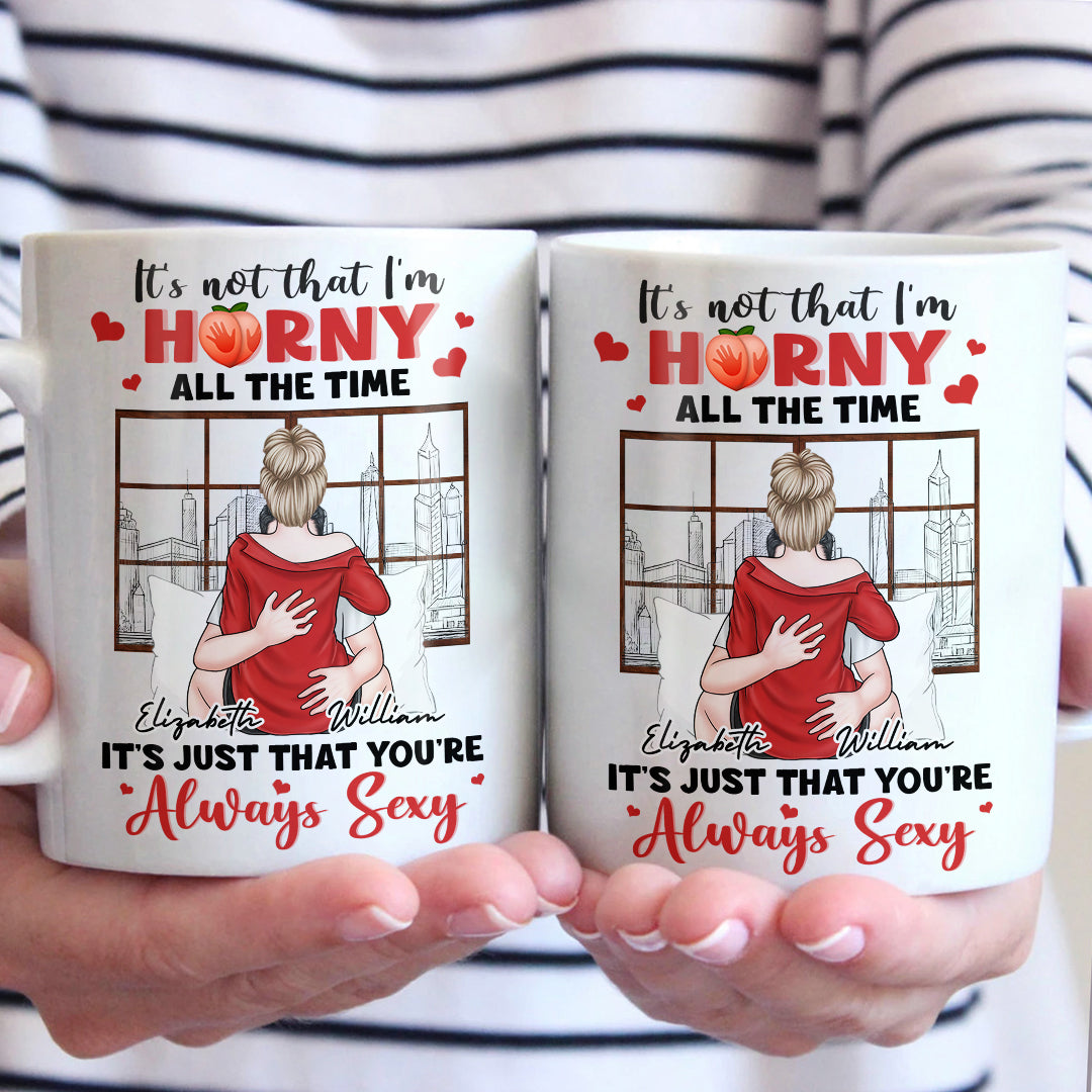 I Just Want To Be With You - Couple Personalized Custom Mug - Gift For Husband Wife, Anniversary