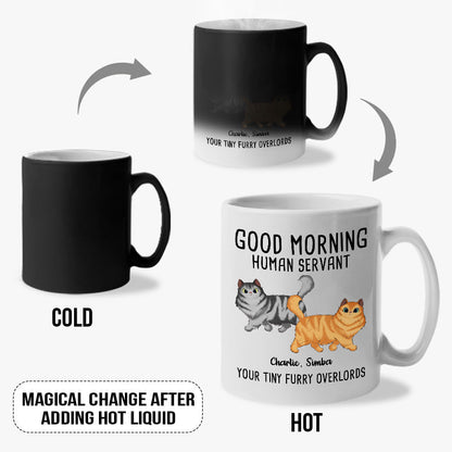 From Your Tiny Furry Overlords - Cat Personalized Custom Color Changing Mug - Gift For Pet Owners, Pet Lovers