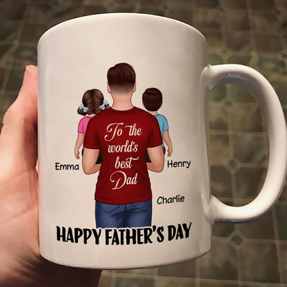 Happy Father's Day To The World's Best Dad Personalized Mug