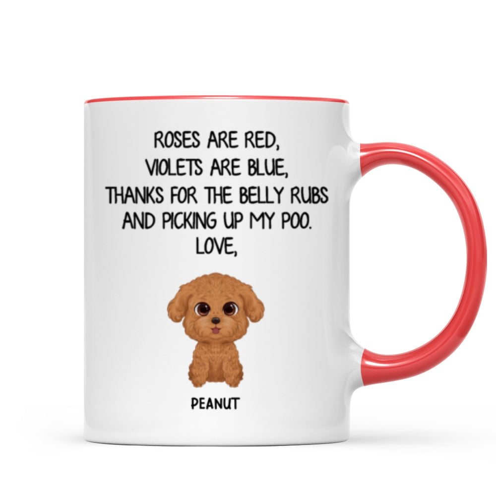 Watercolor Cute Dogs Roses Are Red Violets Are Blue Gift For Dog Lovers Personalized Mug