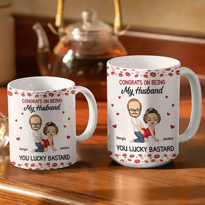 I Licked It So It's Mine - Personalized White Edge-to-Edge Mug