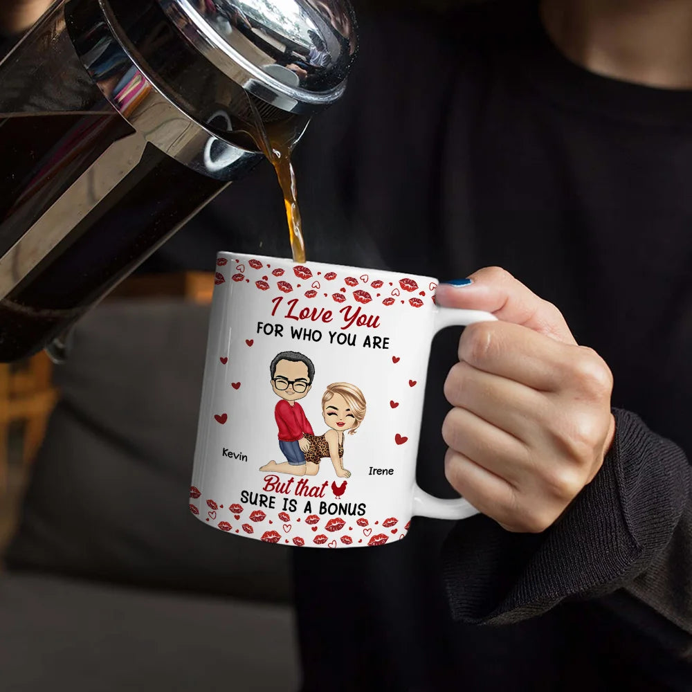 I Licked It So It's Mine - Personalized White Edge-to-Edge Mug