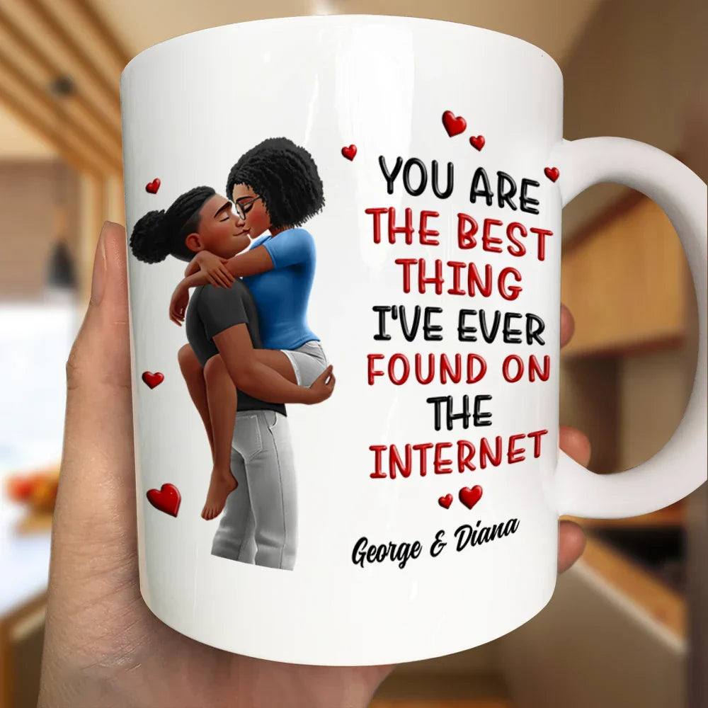 Kissing Couple 3D Best Thing Found On The Internet - Personalized Mug