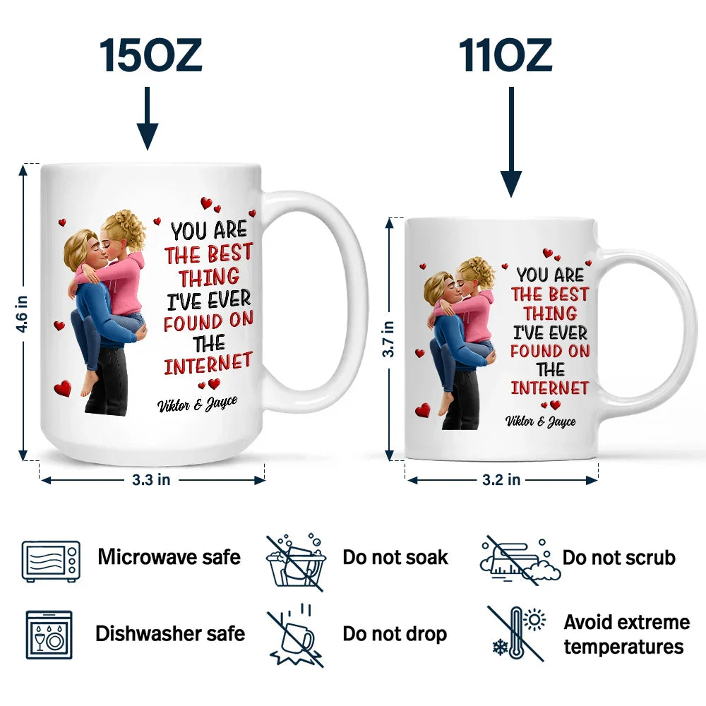 Kissing Couple 3D Best Thing Found On The Internet - Personalized Mug