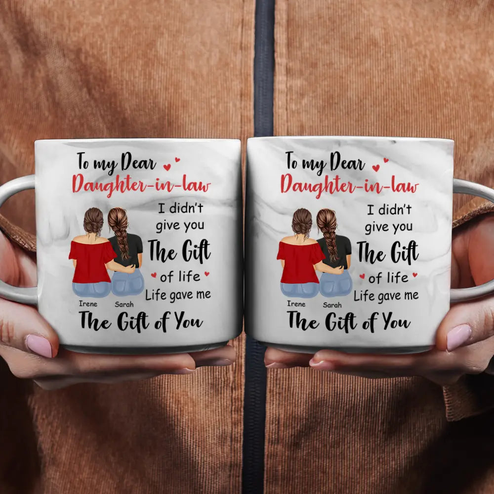 I Didn't Gift You The Gift - Personalized Marble Mug