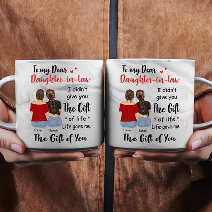 I Didn't Gift You The Gift - Personalized Marble Mug