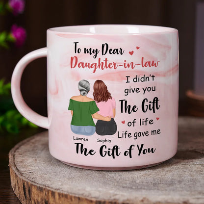 I Didn't Gift You The Gift - Personalized Marble Mug