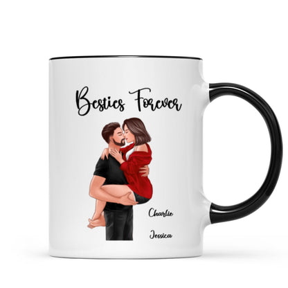 Man Holding Woman Kissing Together Since Gift For Couple Personalized Mug