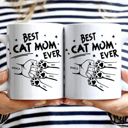 Best Dog Dad Ever Hand Punch - Personalized Mug