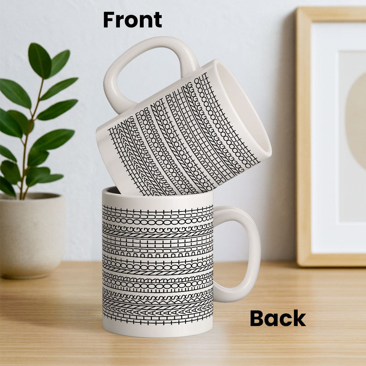 Thanks for not Pulling Out Funny Dad Hidden Message Mug, Father's Day Gift for Dad