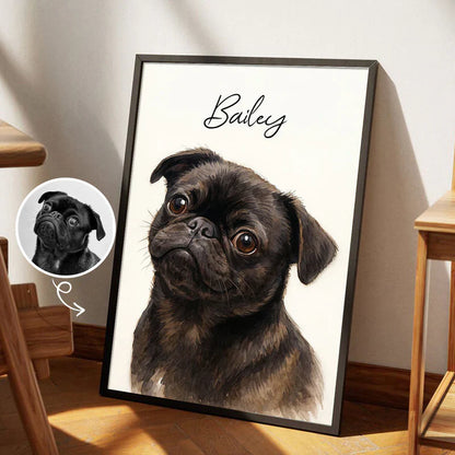 Custom Watercolor Pet Portrait Mug Perfect for Dog Lovers