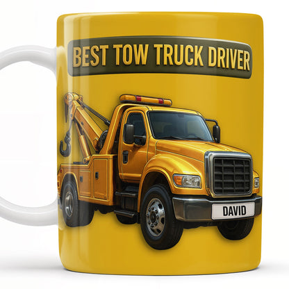 Best Tow Truck Driver - Personalized Custom Coffee Mug - TRUCK002_MG