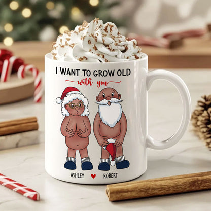 Funny Old Couple Personalized Mug Christmas Gift for Him for Her