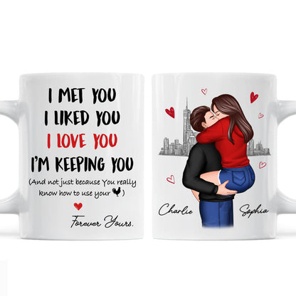I Love You Forever Yours Funny Gift For Couple Gift Personalized Mug