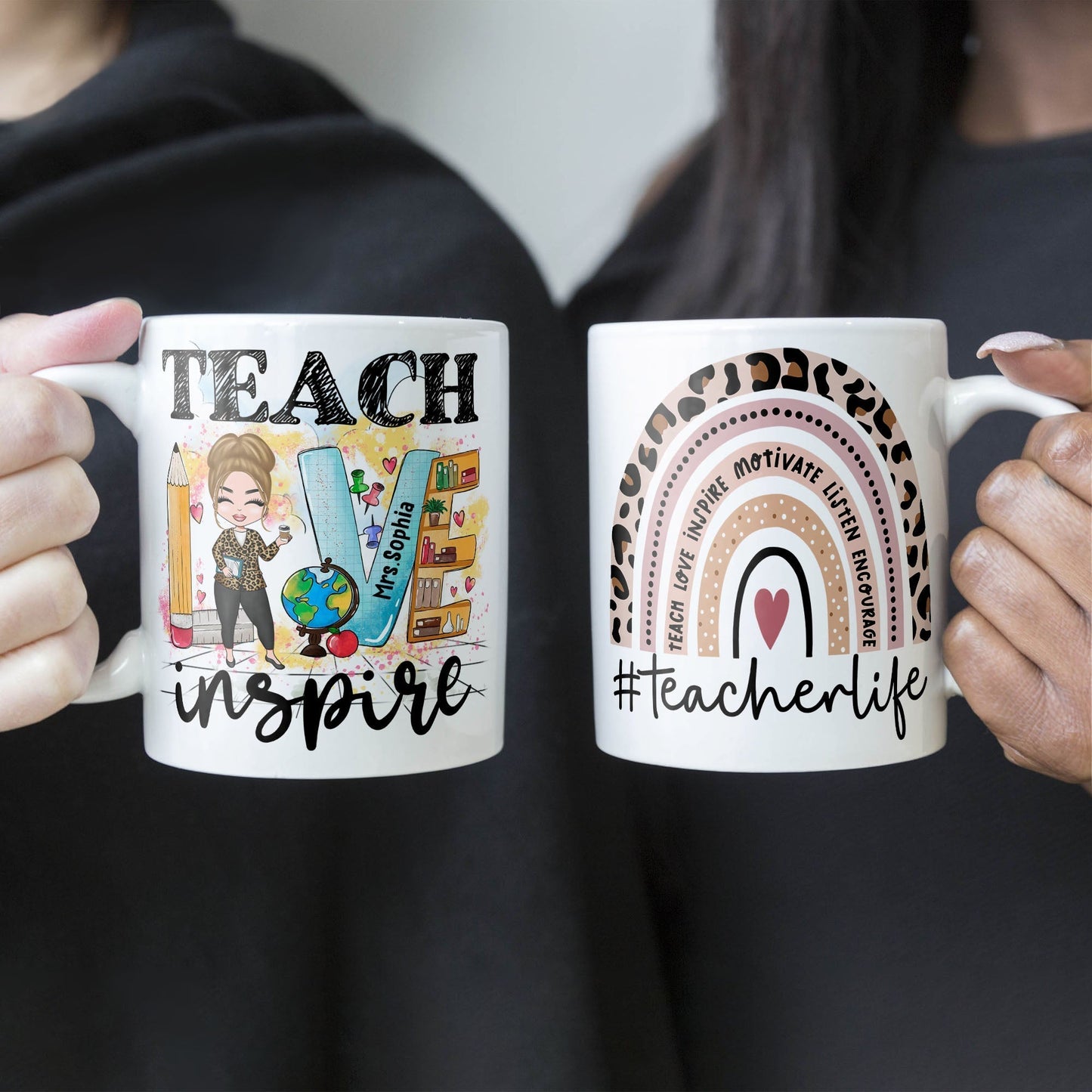 Teacher Life - Personalized Mug - Birthday Gift For Teachers