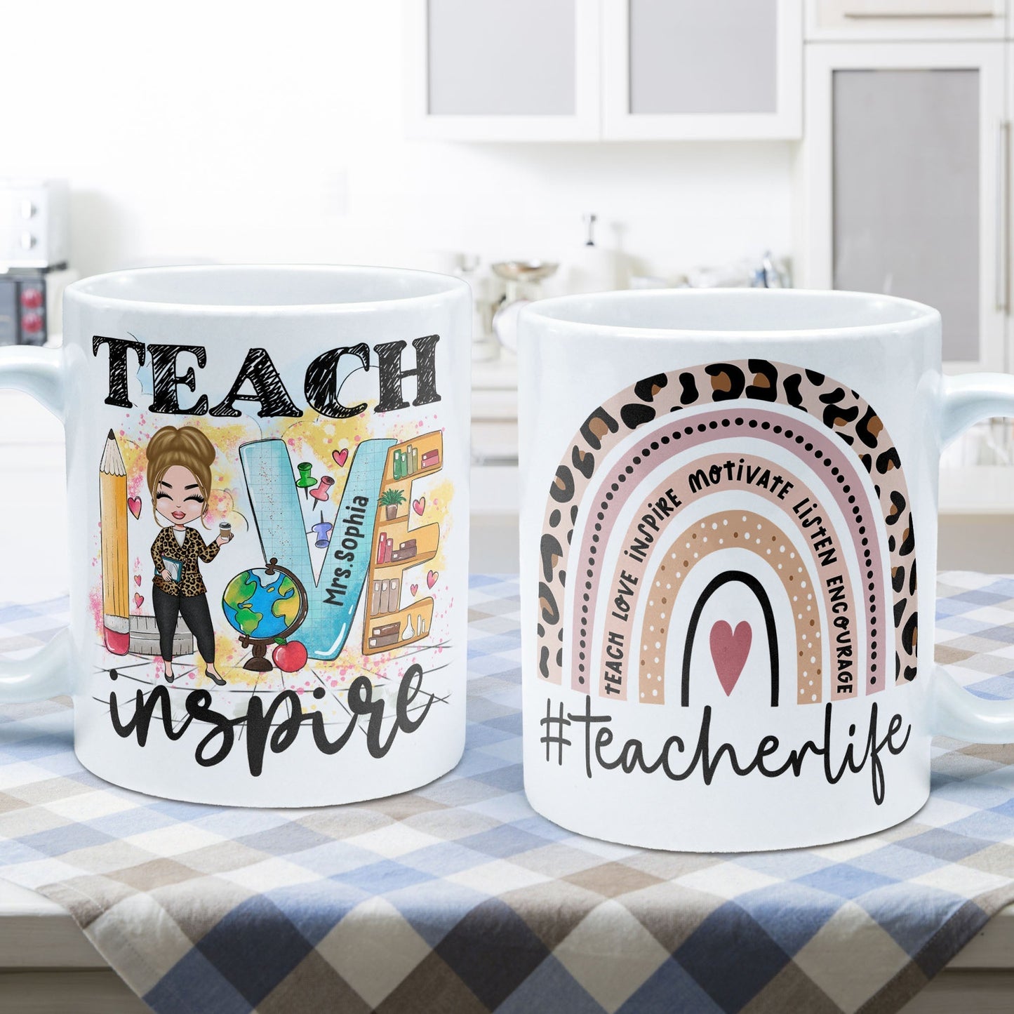 Teacher Life - Personalized Mug - Birthday Gift For Teachers