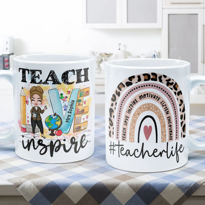 Teacher Life - Personalized Mug - Birthday Gift For Teachers