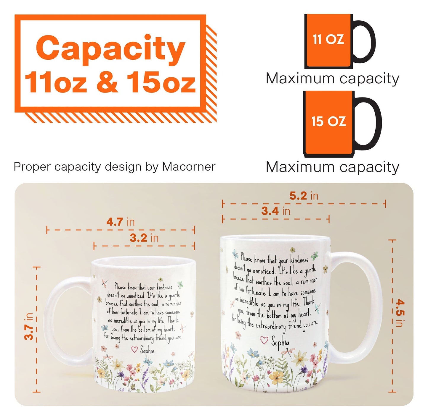 Thank You Gifts For Boss, Coworkers, Friends, Family - For Being The Extraordinary Friend - Personalized Mug