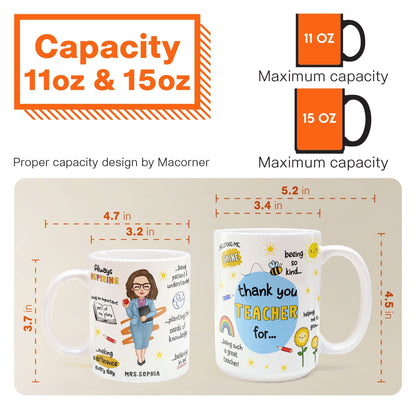 Thank You Teacher - Personalized Mug