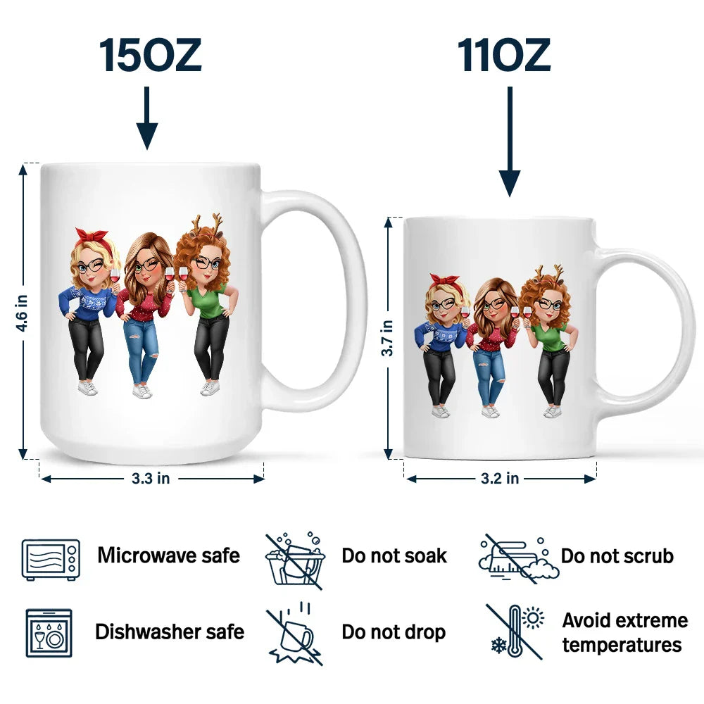Thank You For Being My Unpaid Therapist Bestie Sibling - Personalized Mug