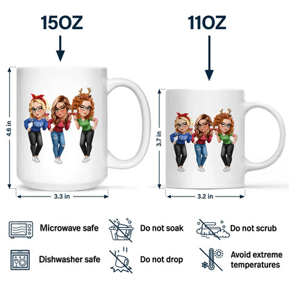 Thank You For Being My Unpaid Therapist Bestie Sibling - Personalized Mug
