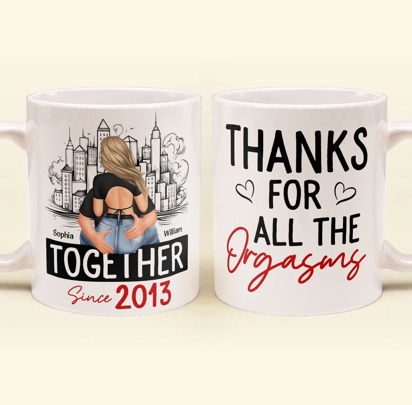 Thanks For All The Orgasms - Personalized Mug
