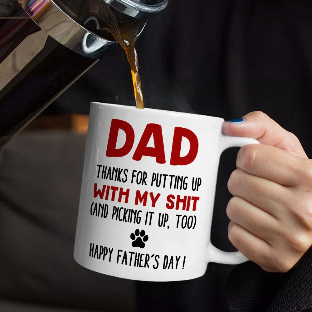 Thanks For Picking Up My Poop - 3D Inflated Effect Printed, Personalized Mug