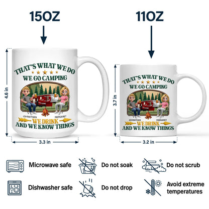 That's What I Do I Go Camping I Drink - Personalized Mug - Personalized Mug