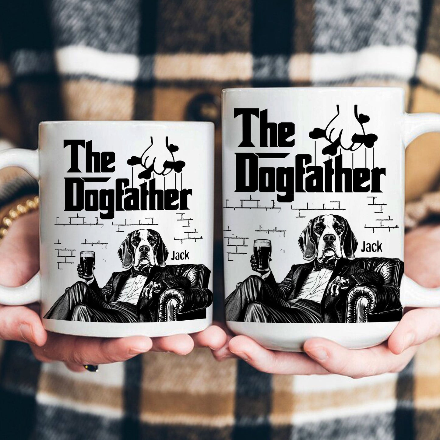 The Dog Father - Dog Dad Gifts - Mafia Dogs - Personalized Mug