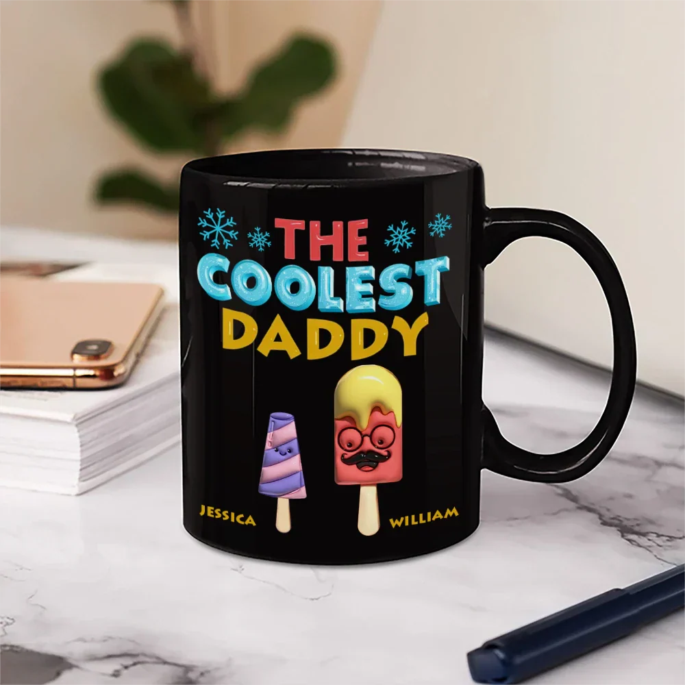 The Coolest Pop Funny 3D Effect Cartoon Ice Cream - Personalized Mug