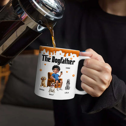 The Dogmother Dogfather - Personalized White Edge-to-Edge Mug
