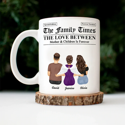 The Family Times Mother And Daughters Sons Newspaper Theme - Personalized Mug