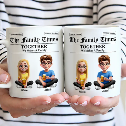 The Family Times Newspaper Theme - Personalized Mug