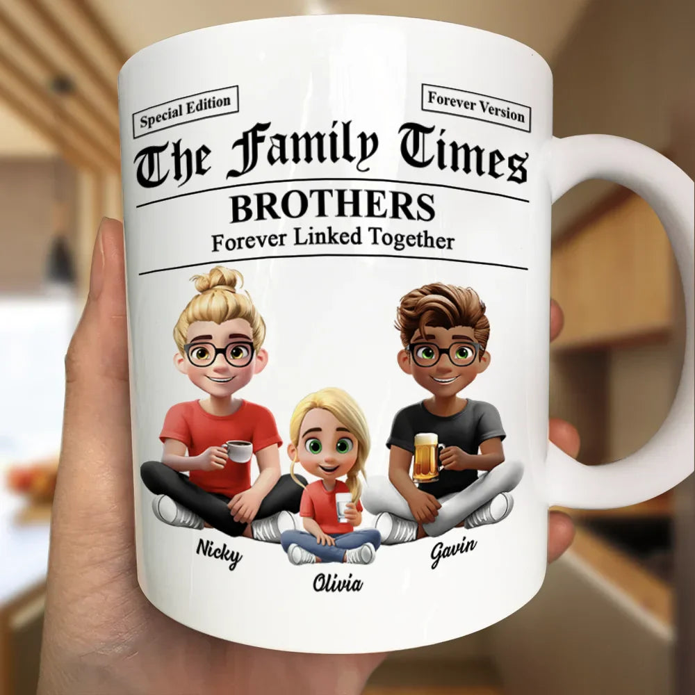 The Family Times Newspaper Theme - Personalized Mug