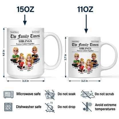 The Family Times Newspaper Theme - Personalized Mug