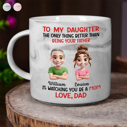 The Only Thing Better Than Being Your Mother Father - Personalized Marble Mug