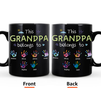 This Grandpa Belongs To - Personalized Mug