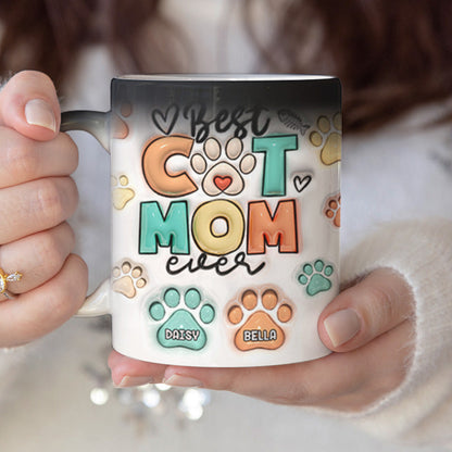 You're My Favorite Face To Lick - Dog & Cat Personalized Custom 3D Inflated Effect Printed Color Changing Mug - Gift For Pet Owners, Pet Lovers