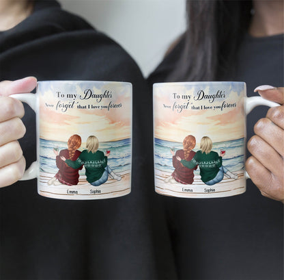 To My Daughter Never Forget That I Love You Forever - Personalized Mug