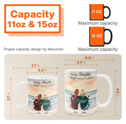 To My Daughter Never Forget That I Love You Forever - Personalized Mug